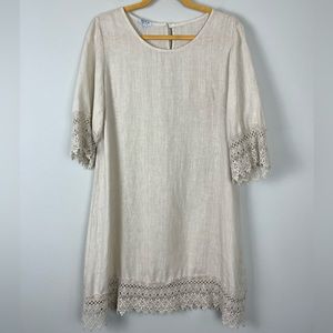 Stella Rosa Italy Linen Shift Dress Size S